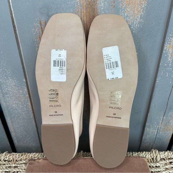 Pilcro Soft Square Toe Leather Ballet Flat Creme Sz 8 NWOB - Picture 10 of 13